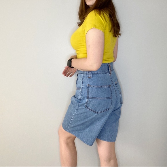 Eunina USA High Waisted Loose Jean Shorts 9 27 - Picture 2 of 8